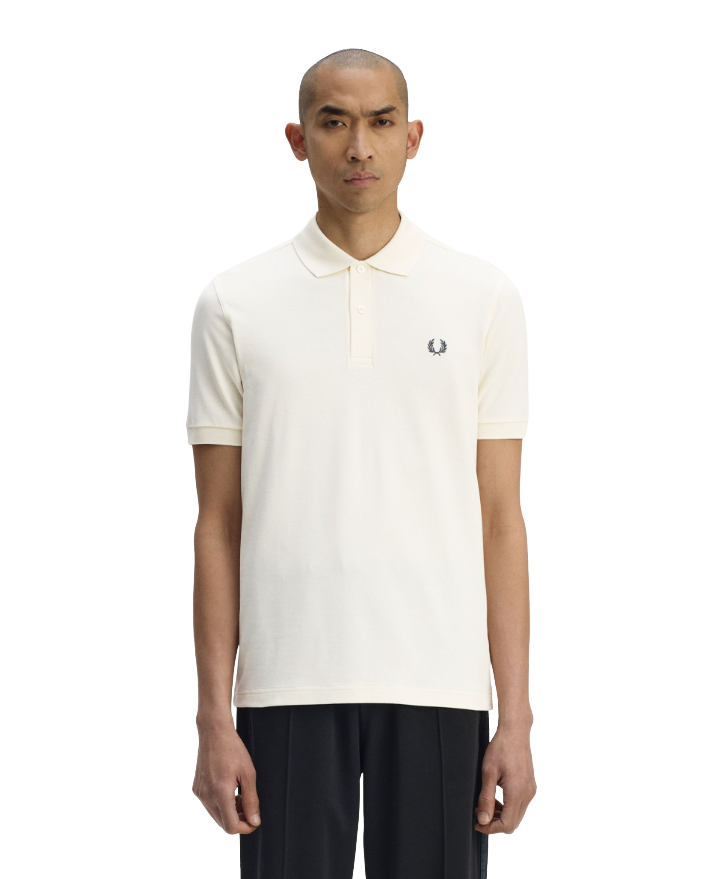 Fred Perry M6000 The Fred Perry Polo Shirt - 66A Ecru/Anchor Grey