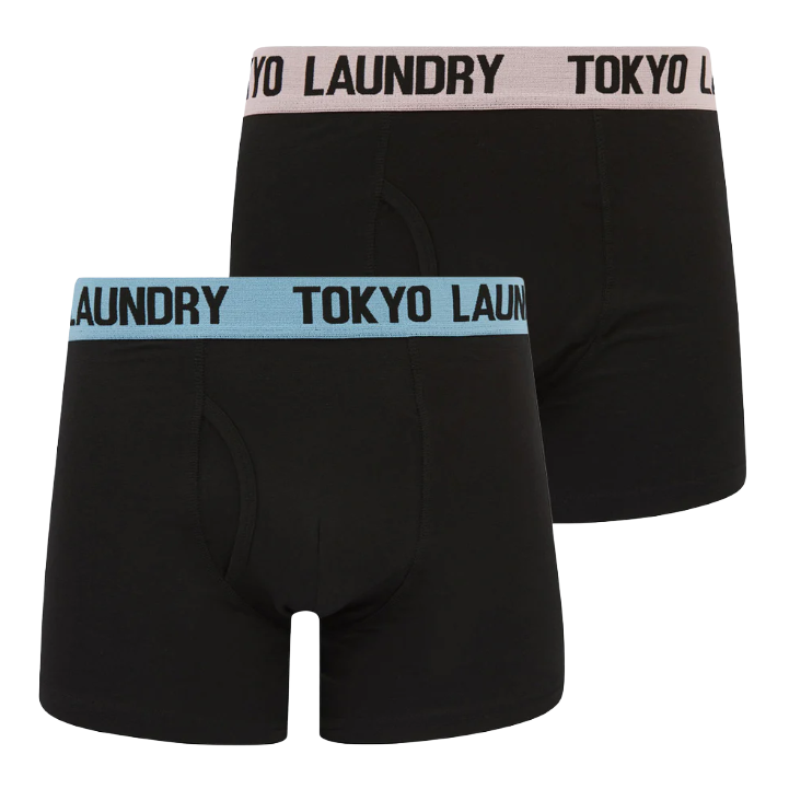 Tokyo Laundry Martem 2 Boxers (2 Pack) - Pink Nectar/Blissful Blue