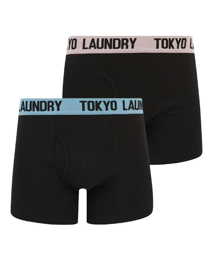 Tokyo Laundry Martem 2 Boxers (2 Pack) - Pink Nectar/Blissful Blue
