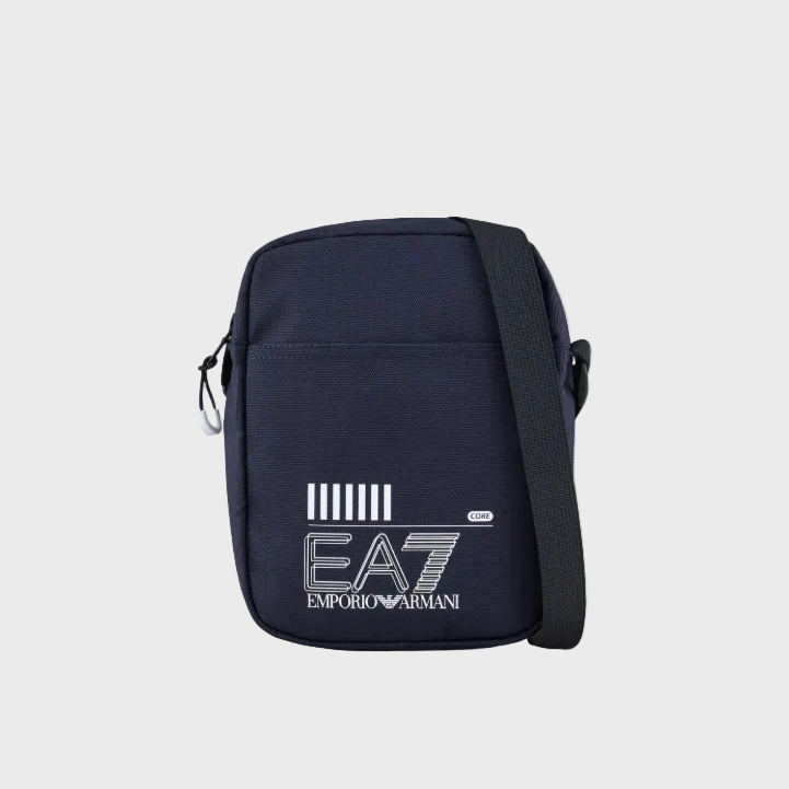 EA7 Emporio Armani Mens 245086 Woven Shoulder Bag - Navy/White