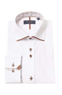 Guide London LS77172 Shirt - White/Tan