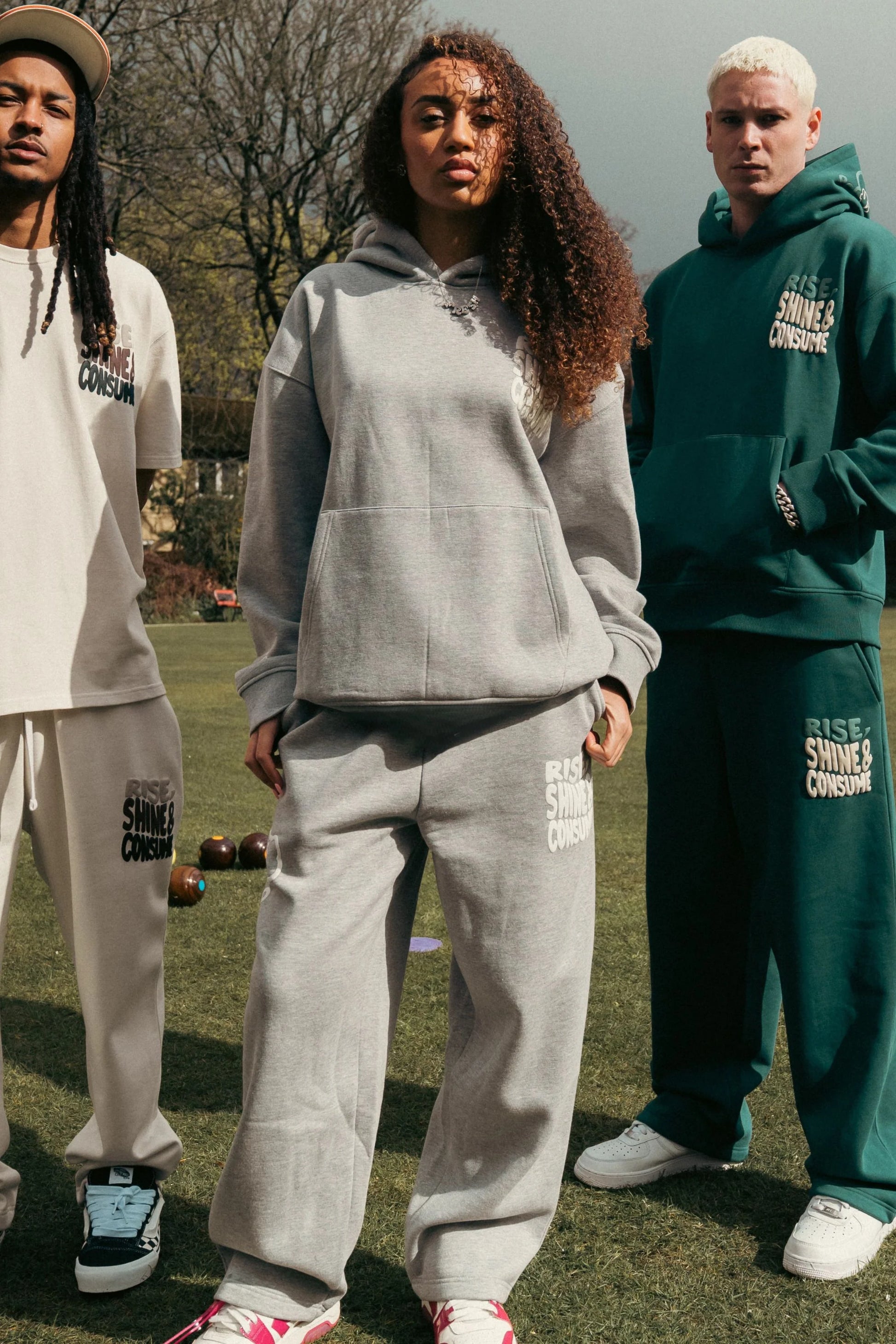 Fresh Rise, Shine & Consume Joggers- Grey Marl