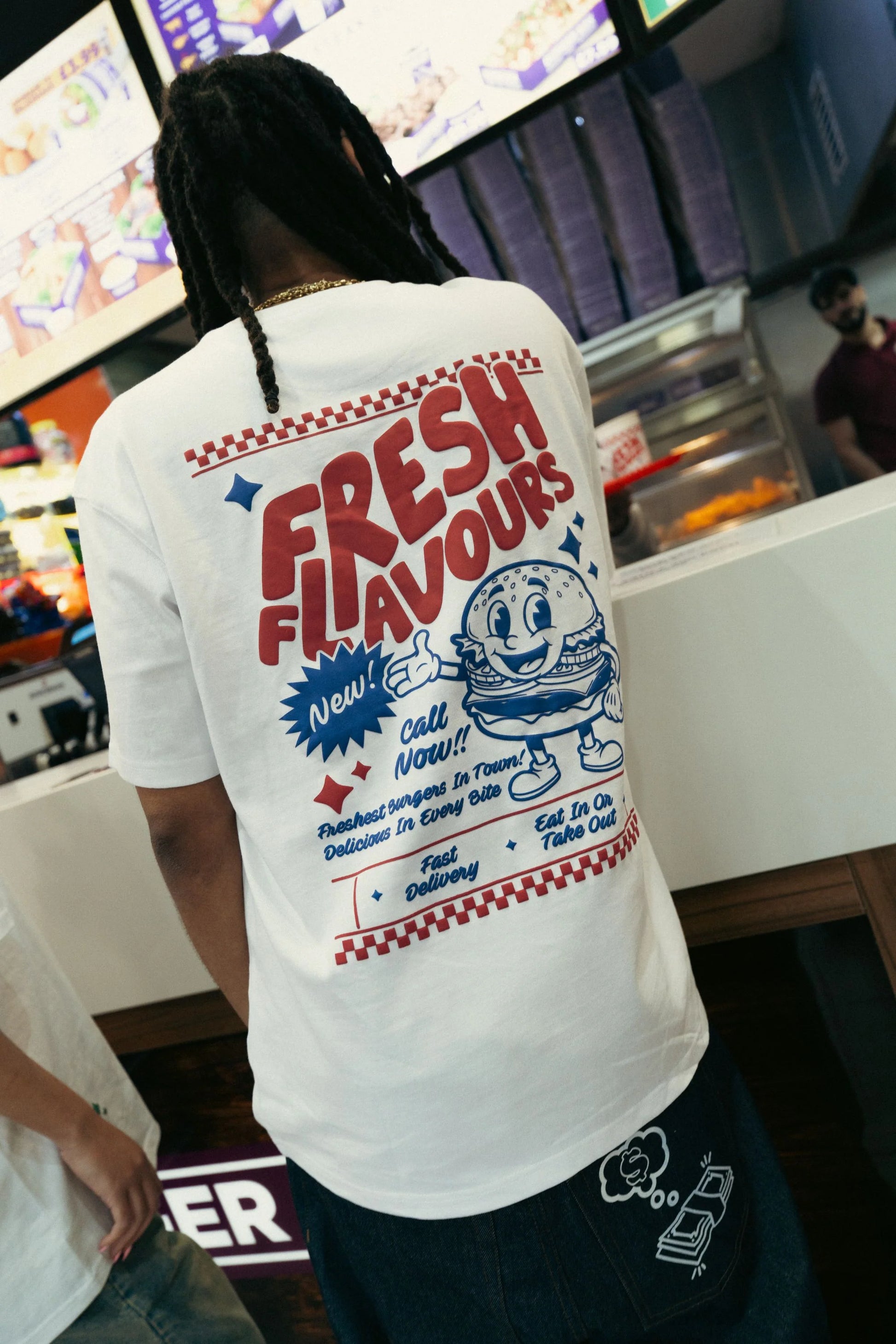 Fresh Flavours Diner T-Shirt - White