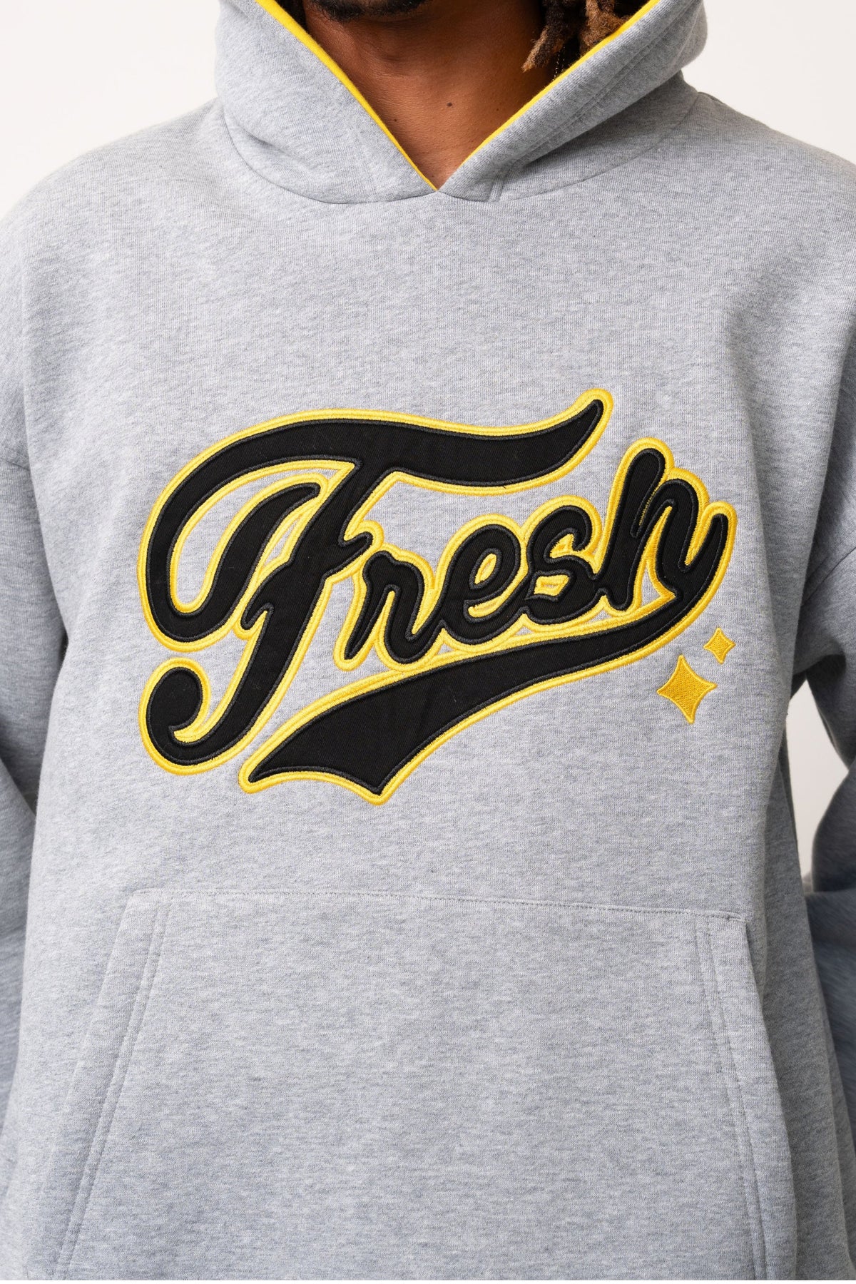Fresh Flavours College Hoodie - Grey Marl