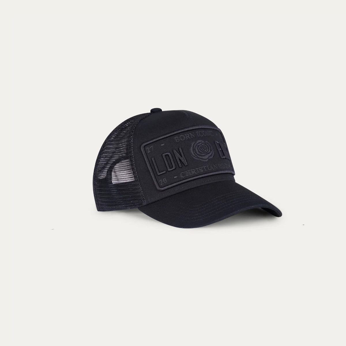 Christian Rose CR002BB iCONIC II Plate Hat - Black / Black