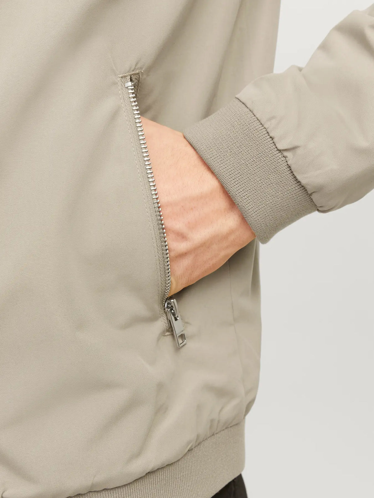 Jack & Jones Rush Harrington Bomber Jacket - Crockery