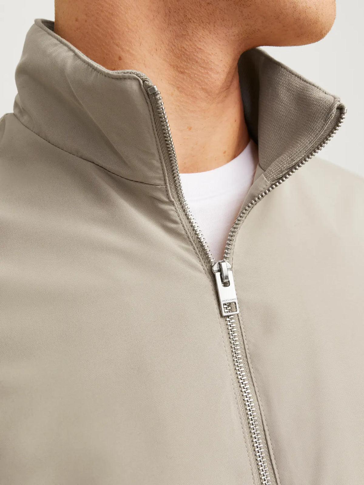 Jack & Jones Rush Harrington Bomber Jacket - Crockery