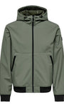Only & Sons Bowie Softshell Bomber Jacket - Castor Gray