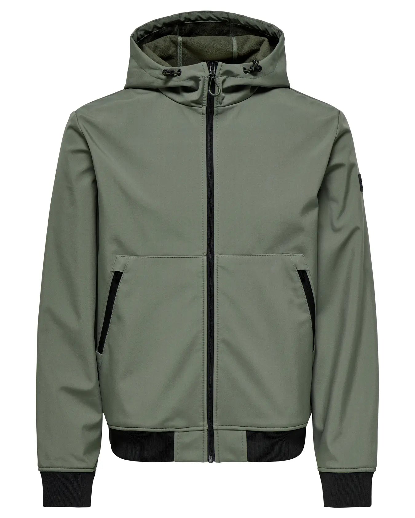 Only & Sons Bowie Softshell Bomber Jacket - Castor Gray