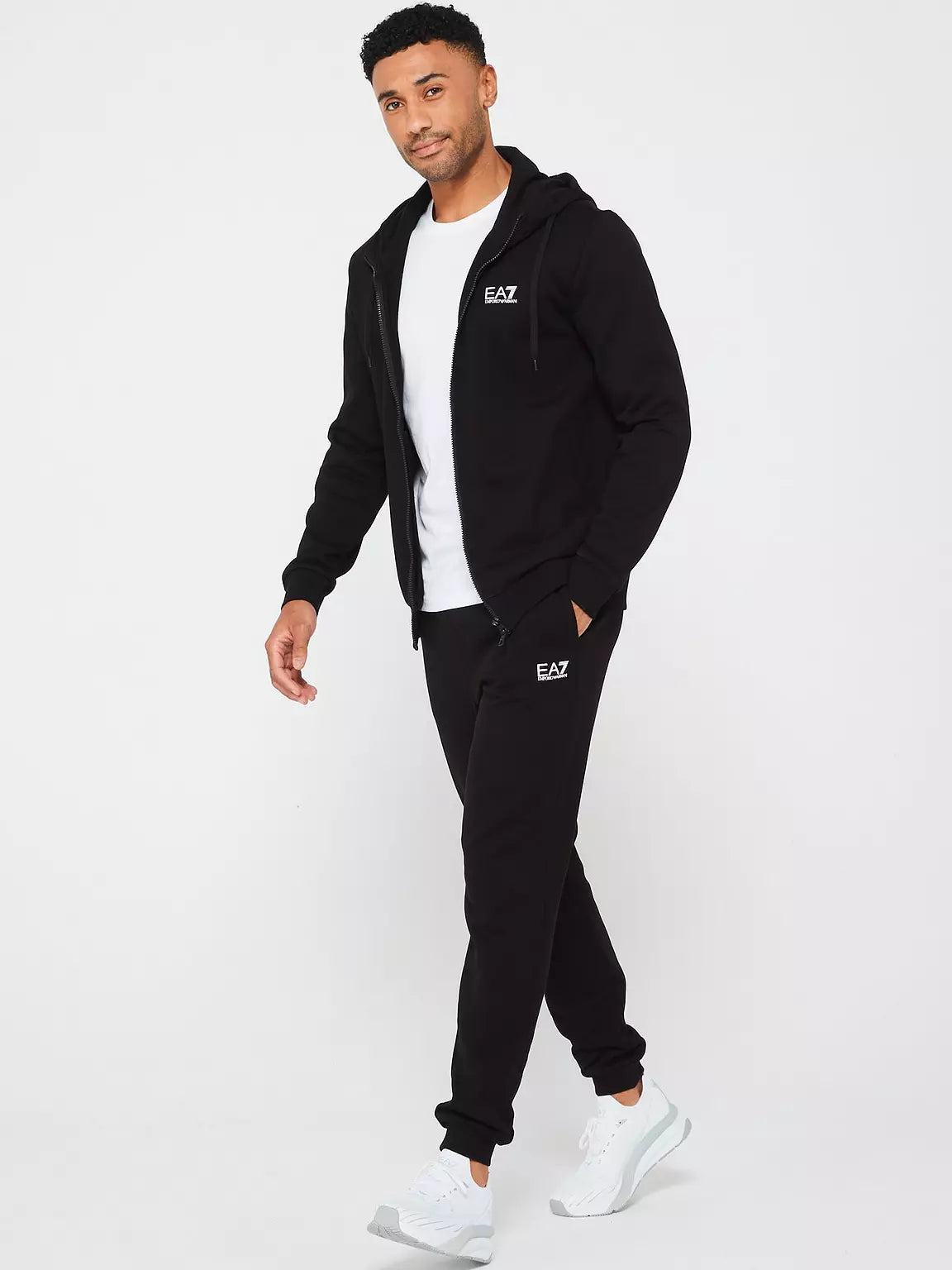 EA7 EMPORIO ARMANI 3RPM63 ZIP HOODIE 0200 BLACK