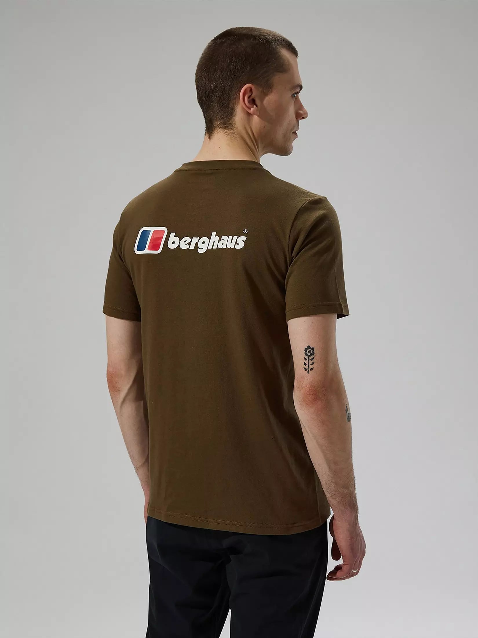 Berghaus Organic Front & Back Logo T-shirt Light Brown