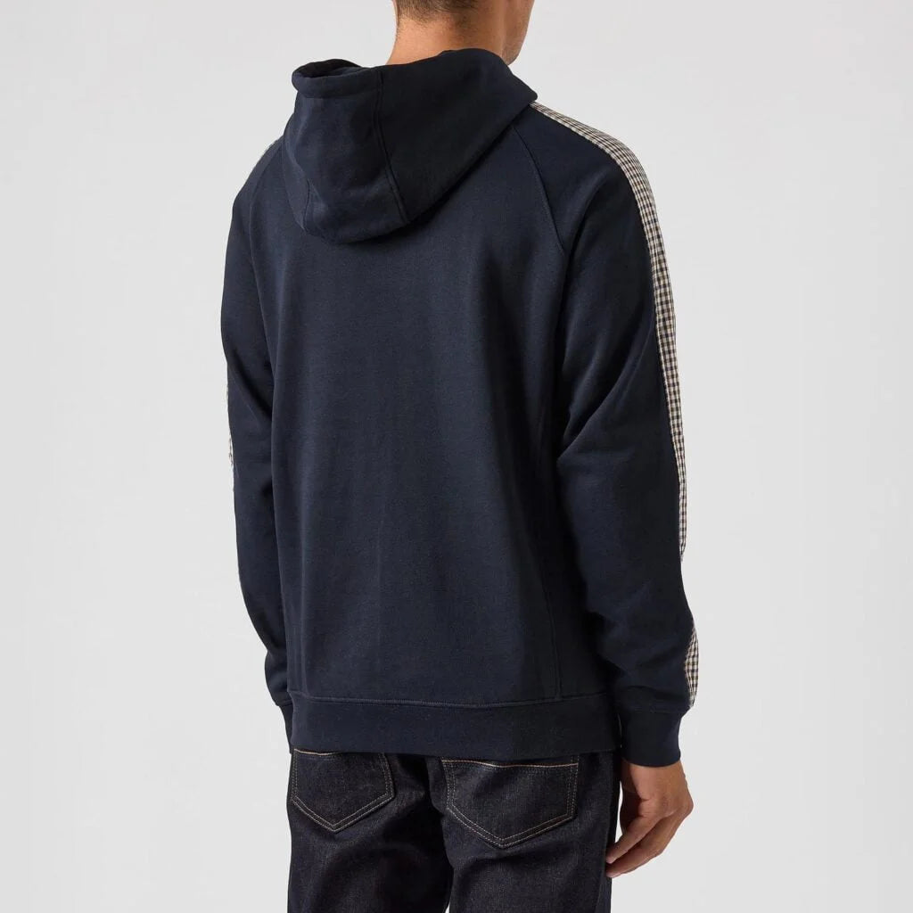 Weekend Offender Lo Sung Hoodie - Navy/Check