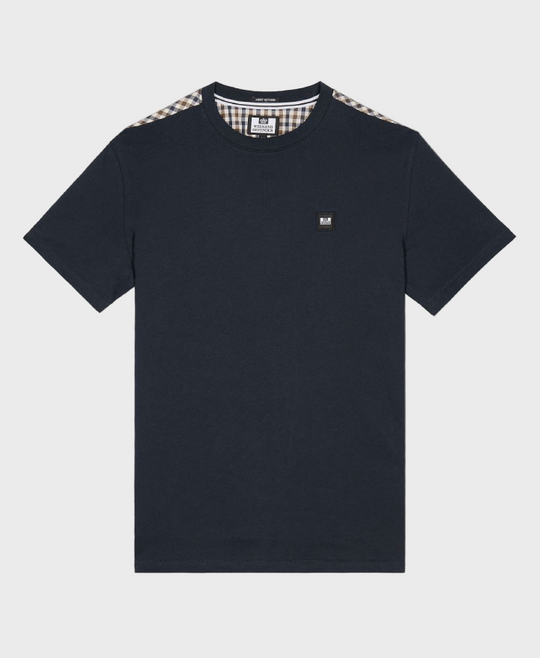 Weekend Offender Diaz T-Shirt - Navy/Check