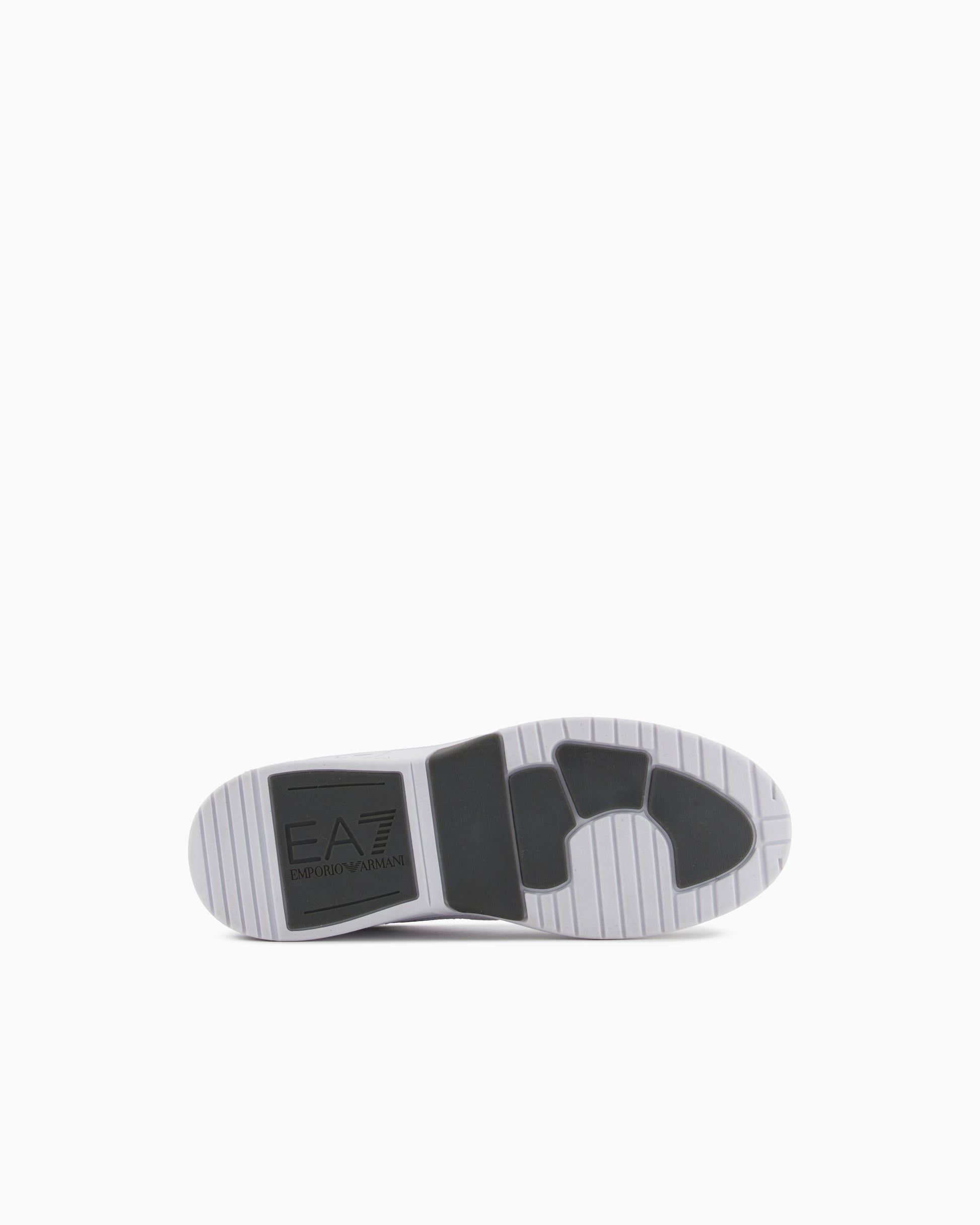 EA7 EMPORIO ARMANI X8X187 WOVEN TRAINER WHITE & BLACK
