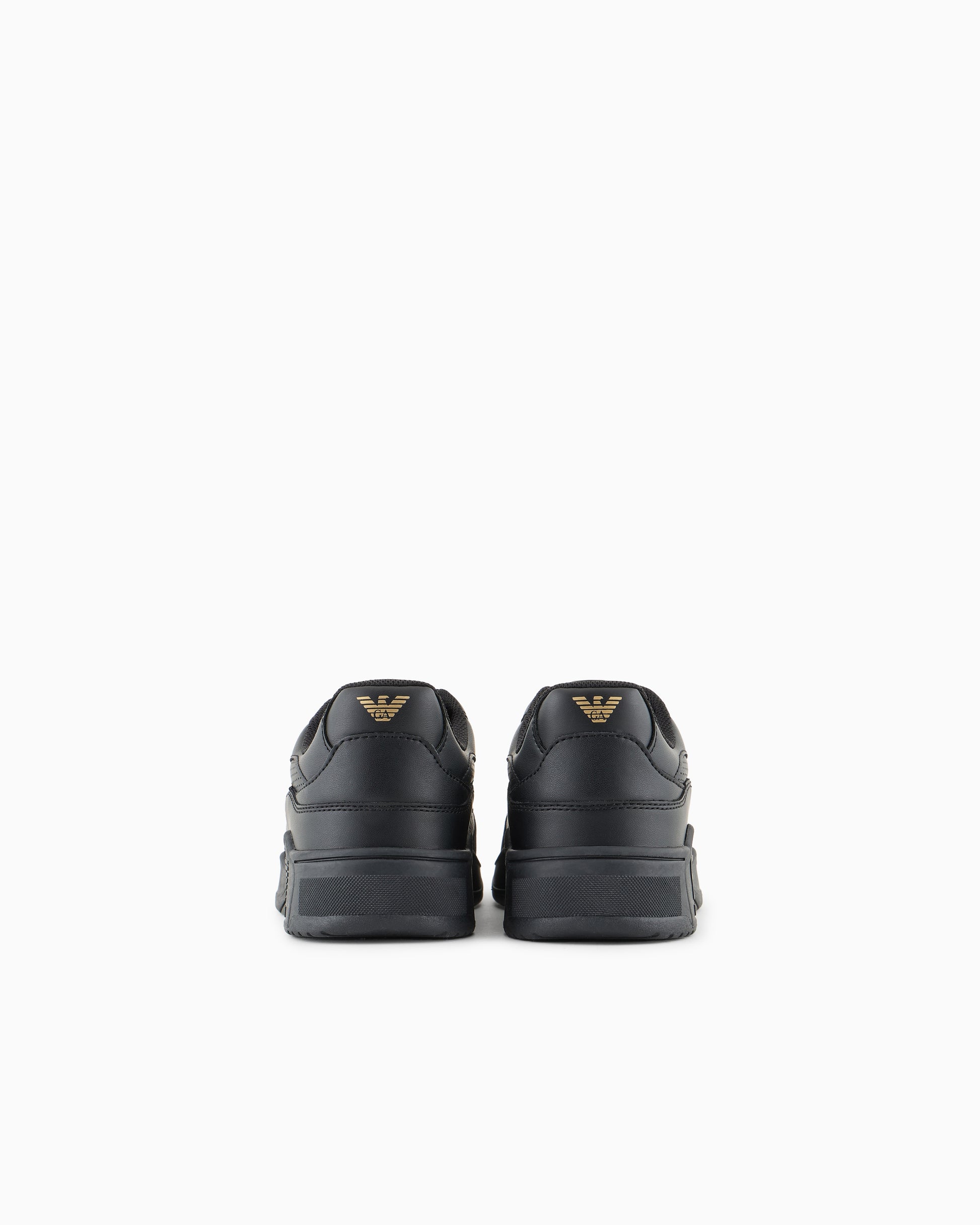 EA7 Emporio Armani X8X187 Woven Trainer Black & Gold