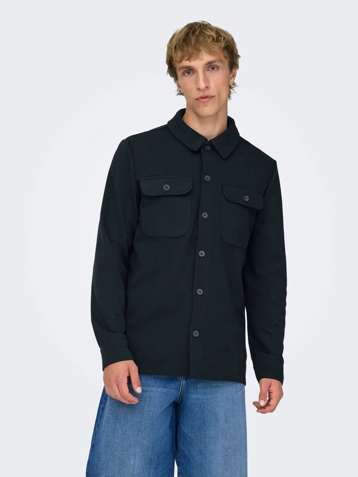 Only & Sons New Kodyl Overshirt - Dark Navy