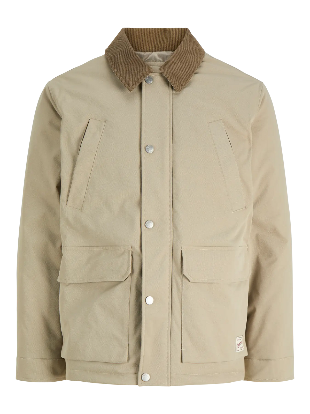 Jack and Jones Jornorrebro Padded Barn Jacket - Crockery