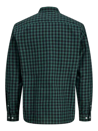 JJ Rebel Gavin Gingham L/S Shirt - Bistro Green