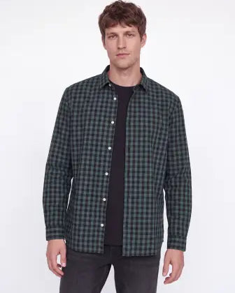 JJ Rebel Gavin Gingham L/S Shirt - Bistro Green