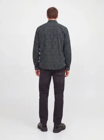 JJ Rebel Gavin Gingham L/S Shirt - Bistro Green