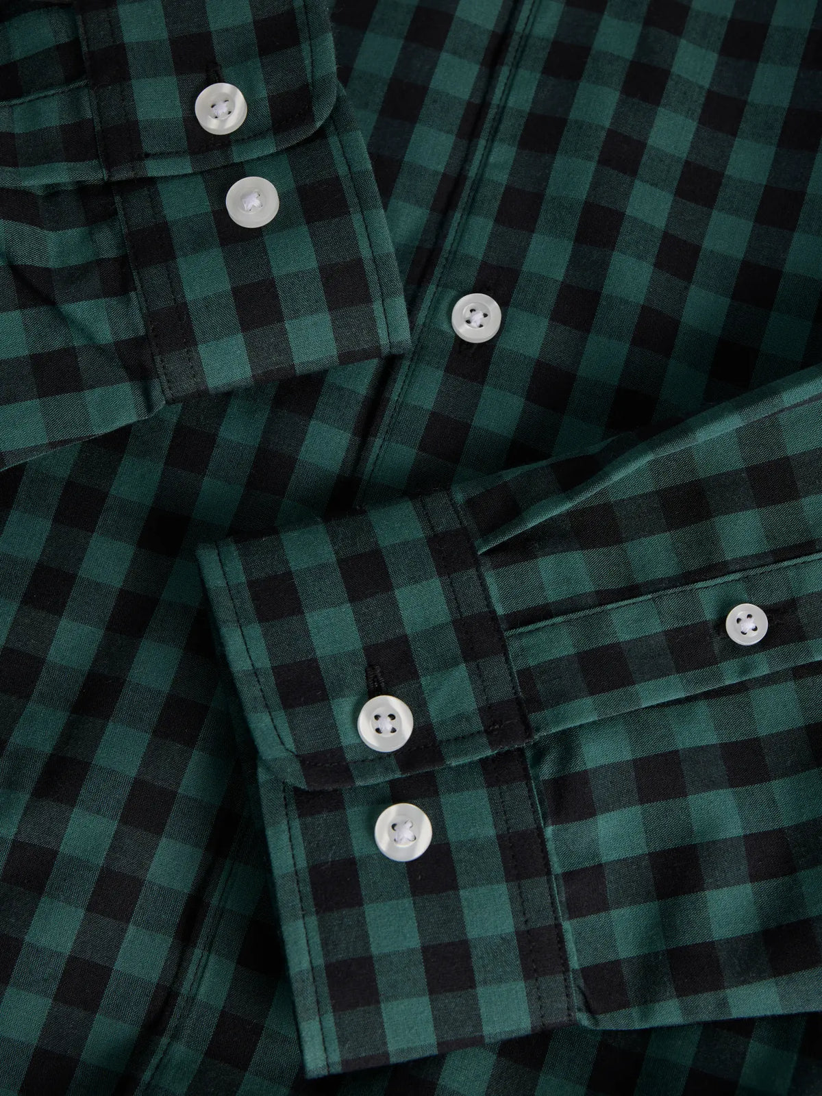 JJ Rebel Gavin Gingham L/S Shirt - Bistro Green