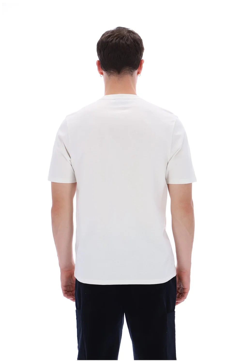 Fila FW26MG001 Yaxley 5 Premium T-Shirt W/ Bamboo Badge 129 - White Down