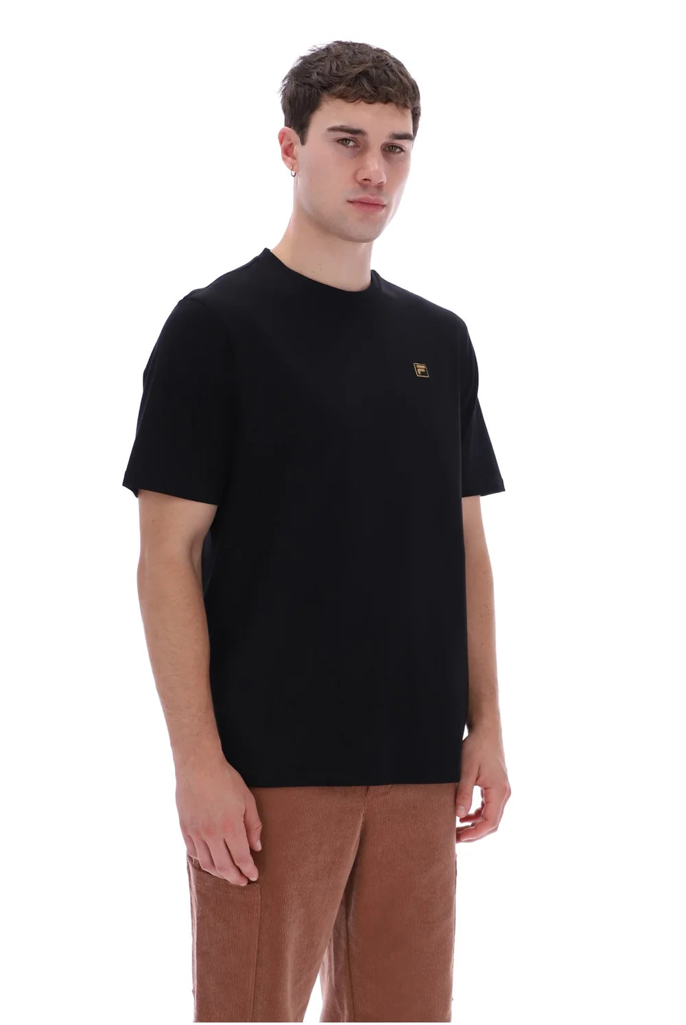 Fila FW26MG001 Yaxley 5 Premium T-Shirt W/ Bamboo Badge 915 - Gunmetal