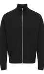 Only & Sons Blake DS High Neck Knitted Cardigan - Black