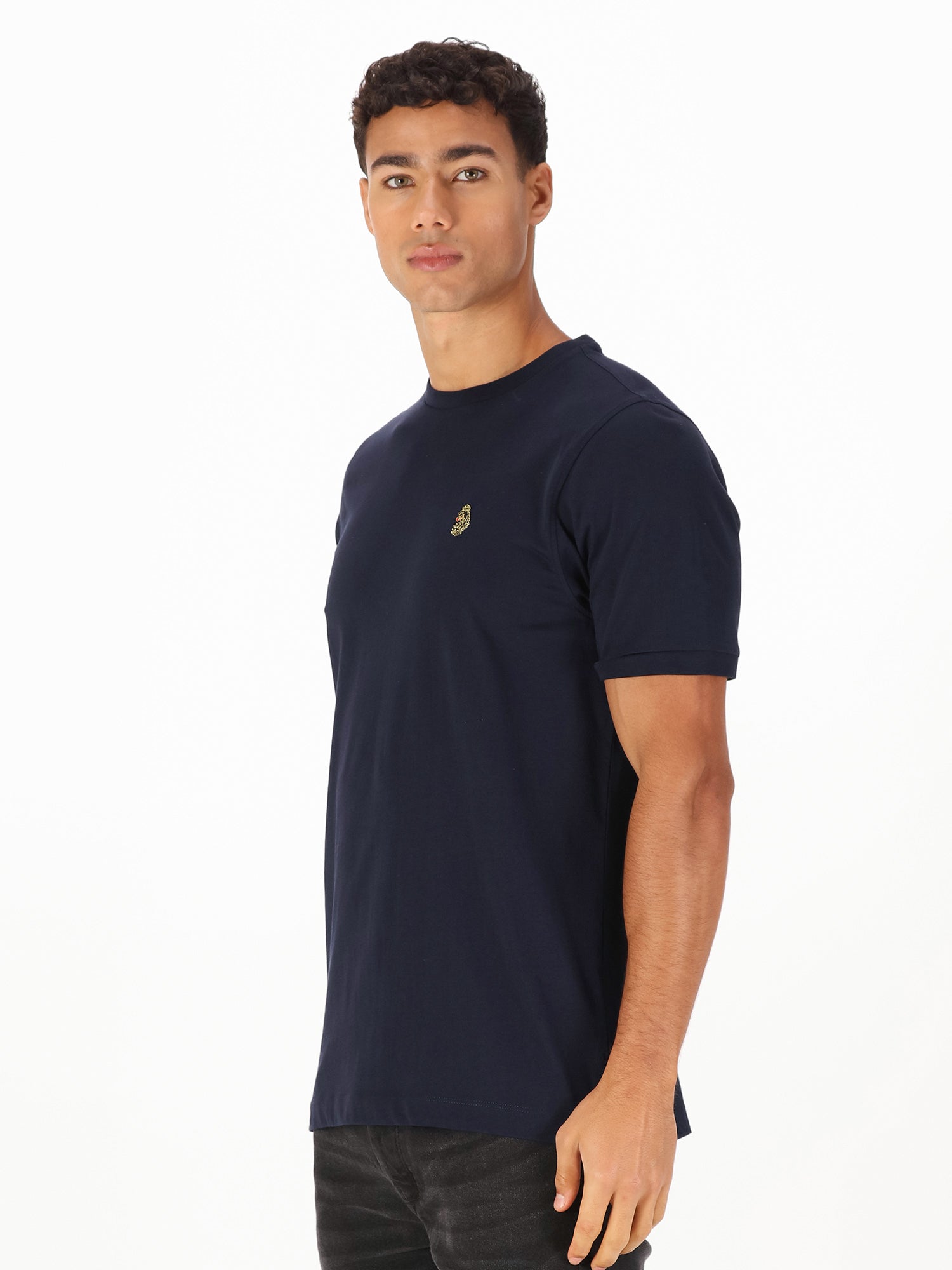 Luke 1977 ZM280165 Traff Core Crew T-shirt Very Dark Navy