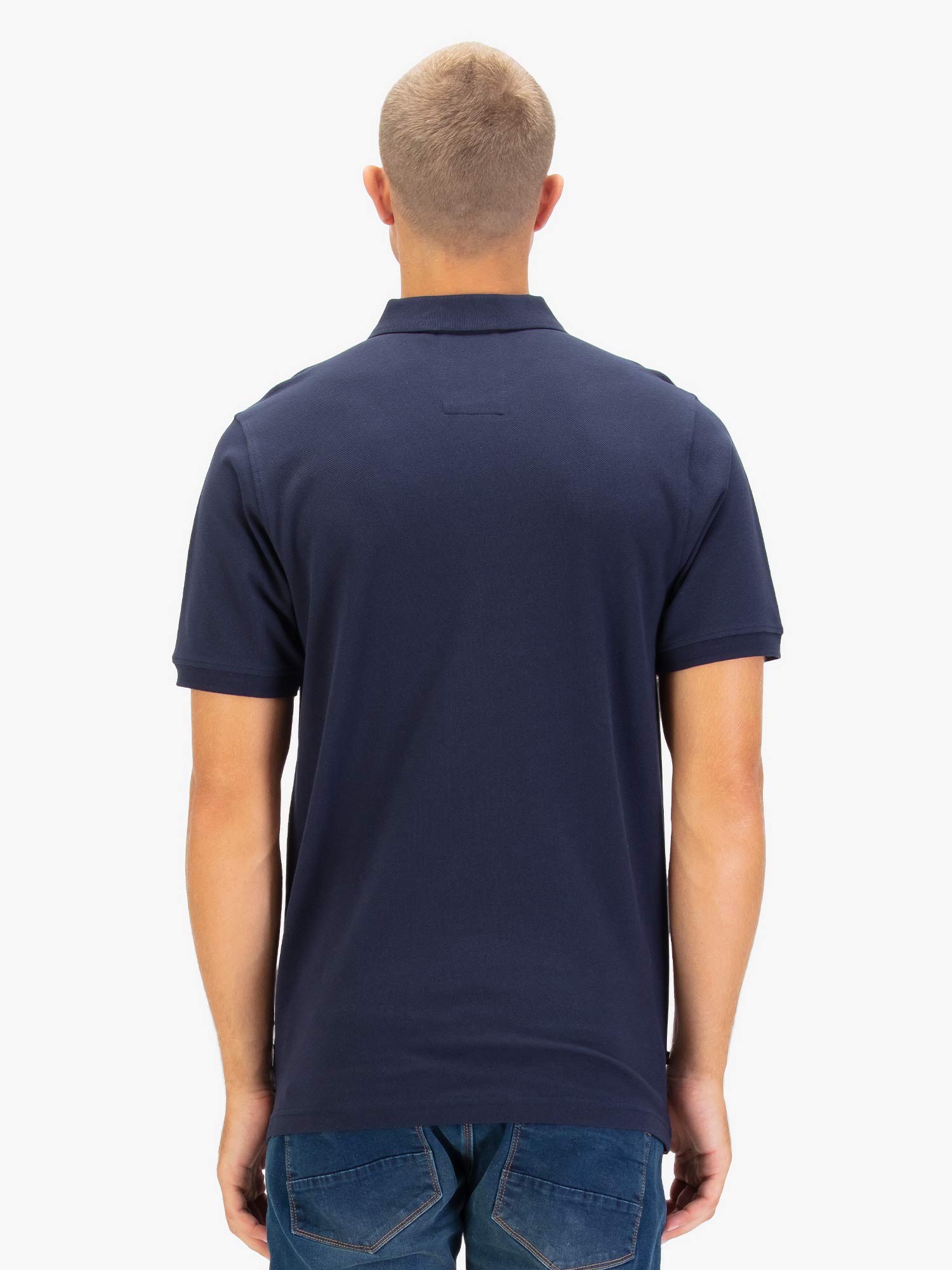 Luke 1977 New Mead Pique Polo Shirt - Dark Navy