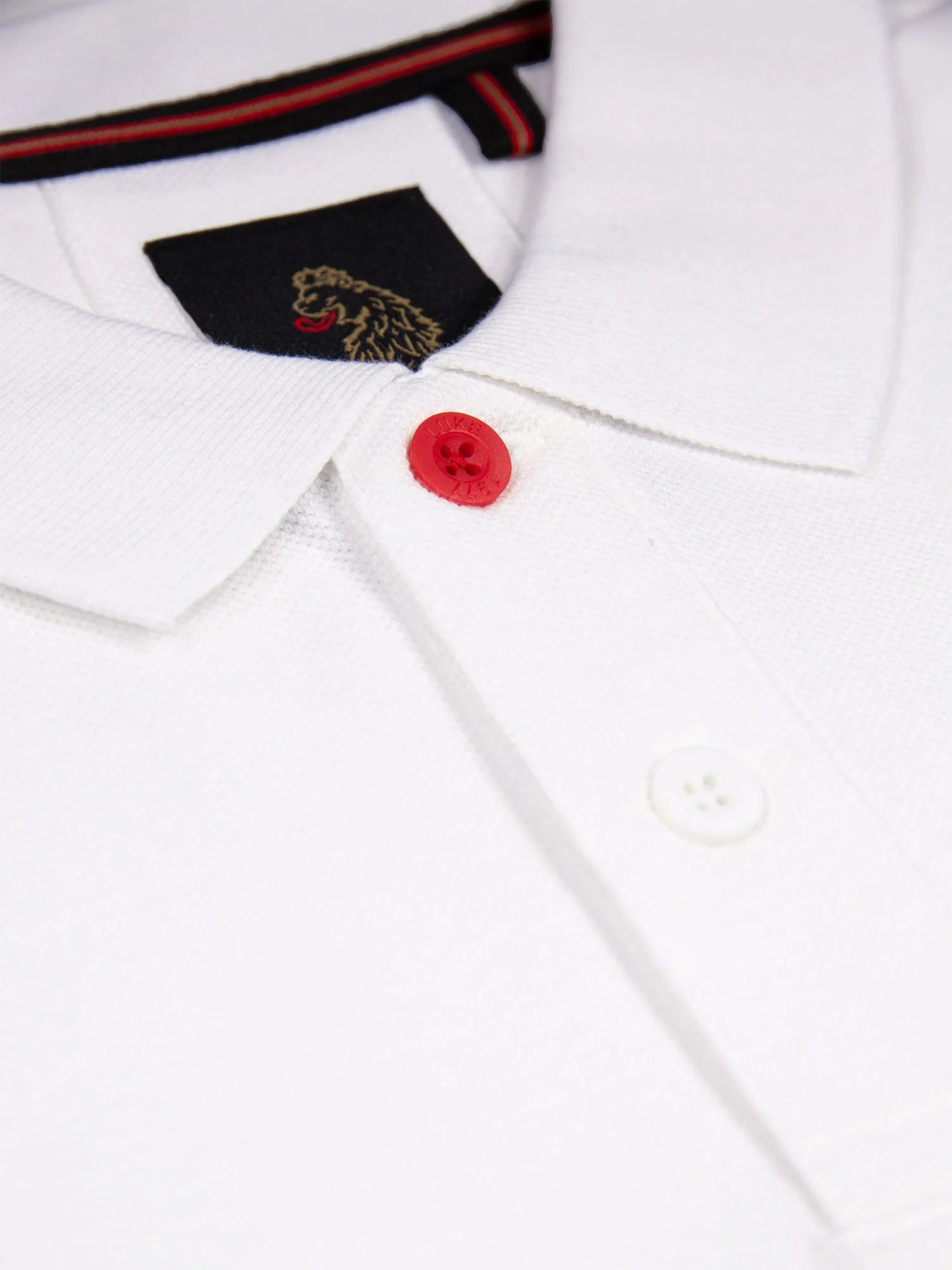 Luke 1977 New Mead Pique Polo Shirt - White