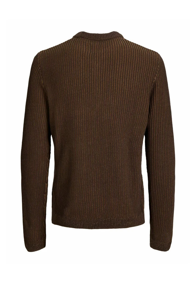 Jack & Jones Dover Knitted Crewneck - Cocoa/Twist