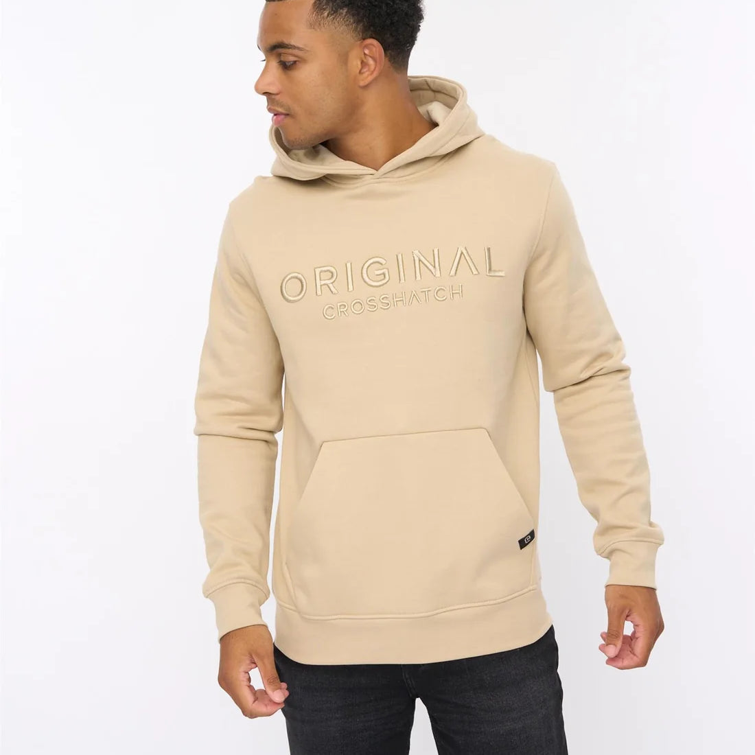 Crosshatch Haromere Hoodie - Stone