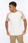 Crosshatch Meza T-Shirt - White/Stone