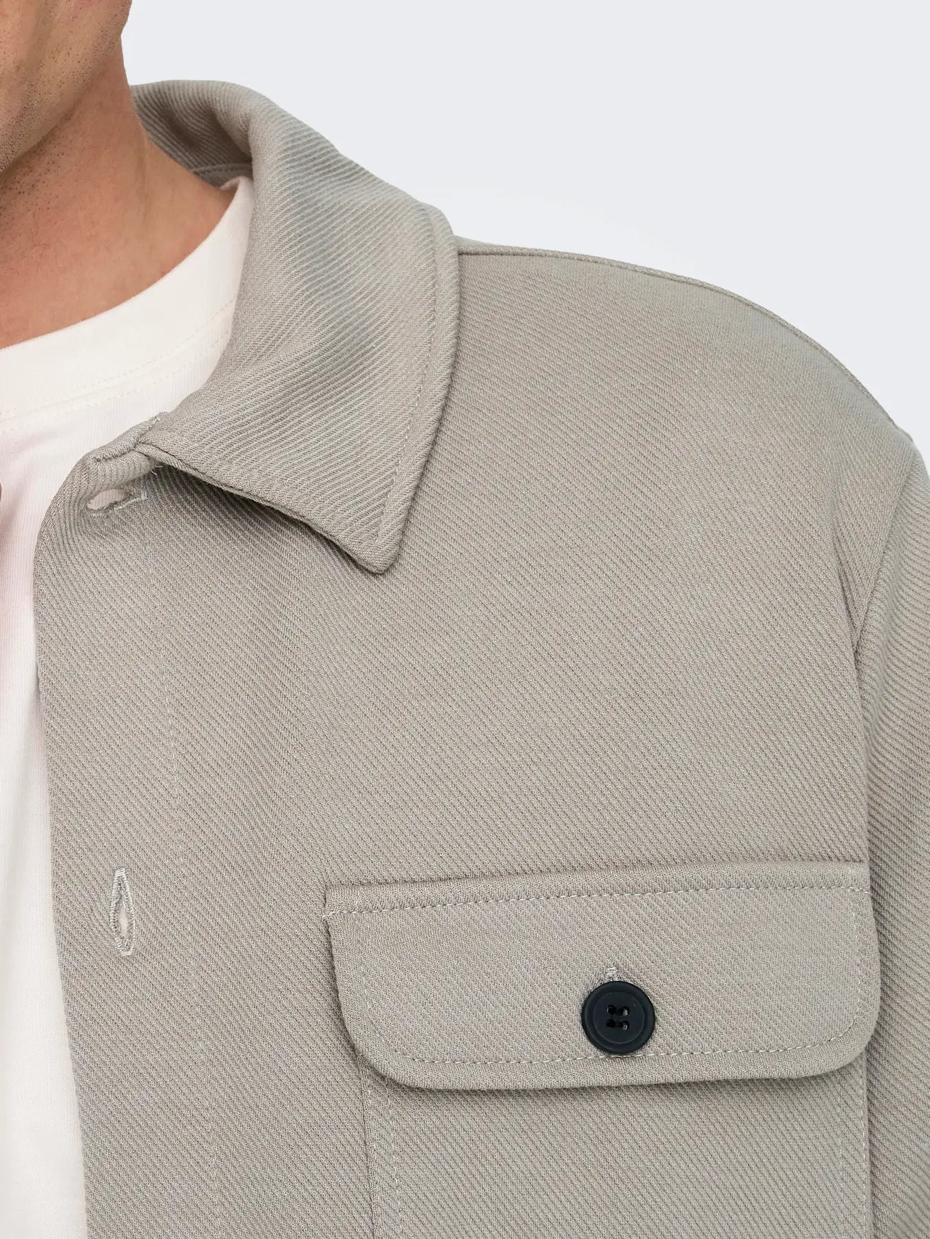 Only & Sons New Kodyl Sweat Overshirt - Vintage Khaki