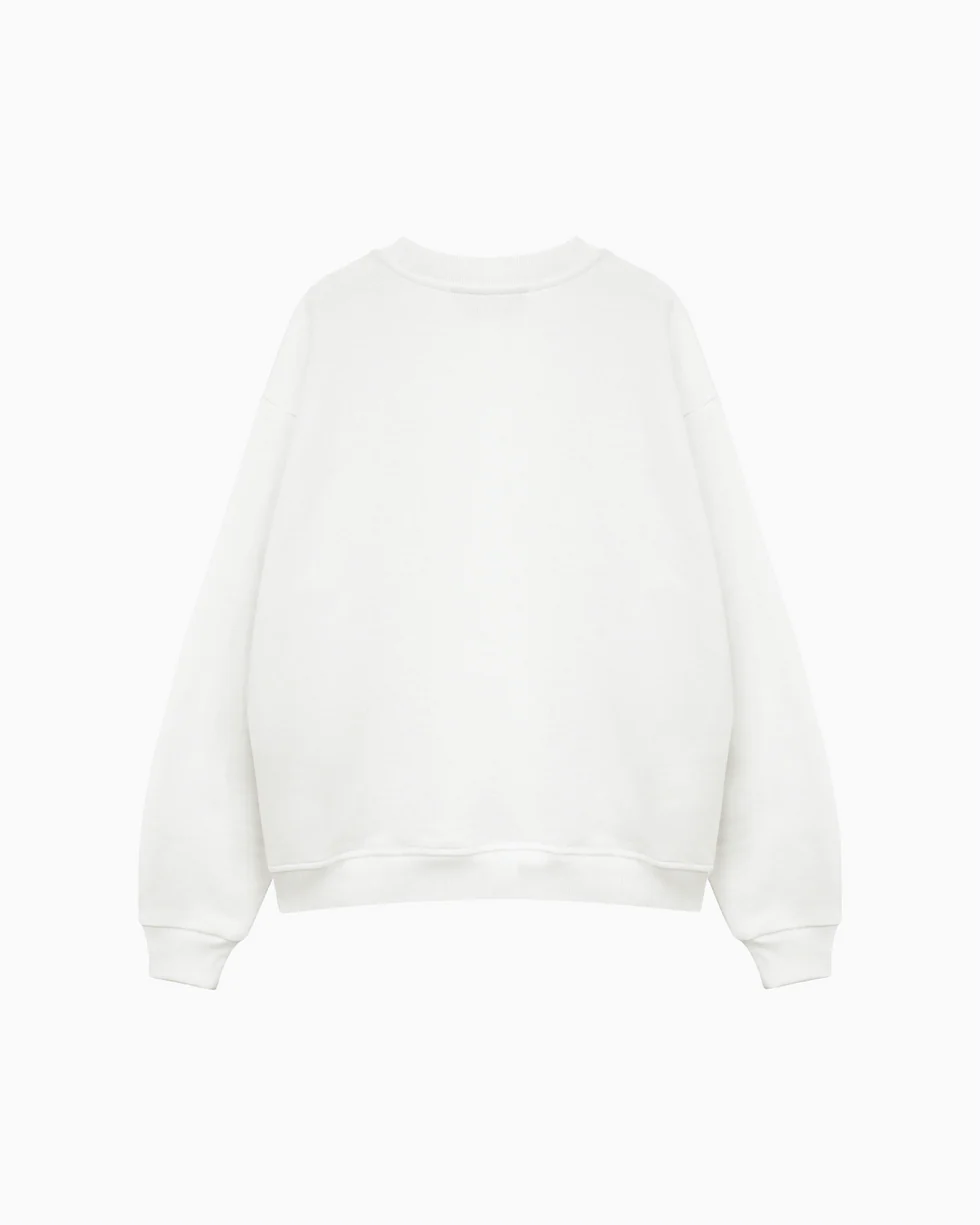 Syenti Auto Company Crewneck Sweatshirt - Off White