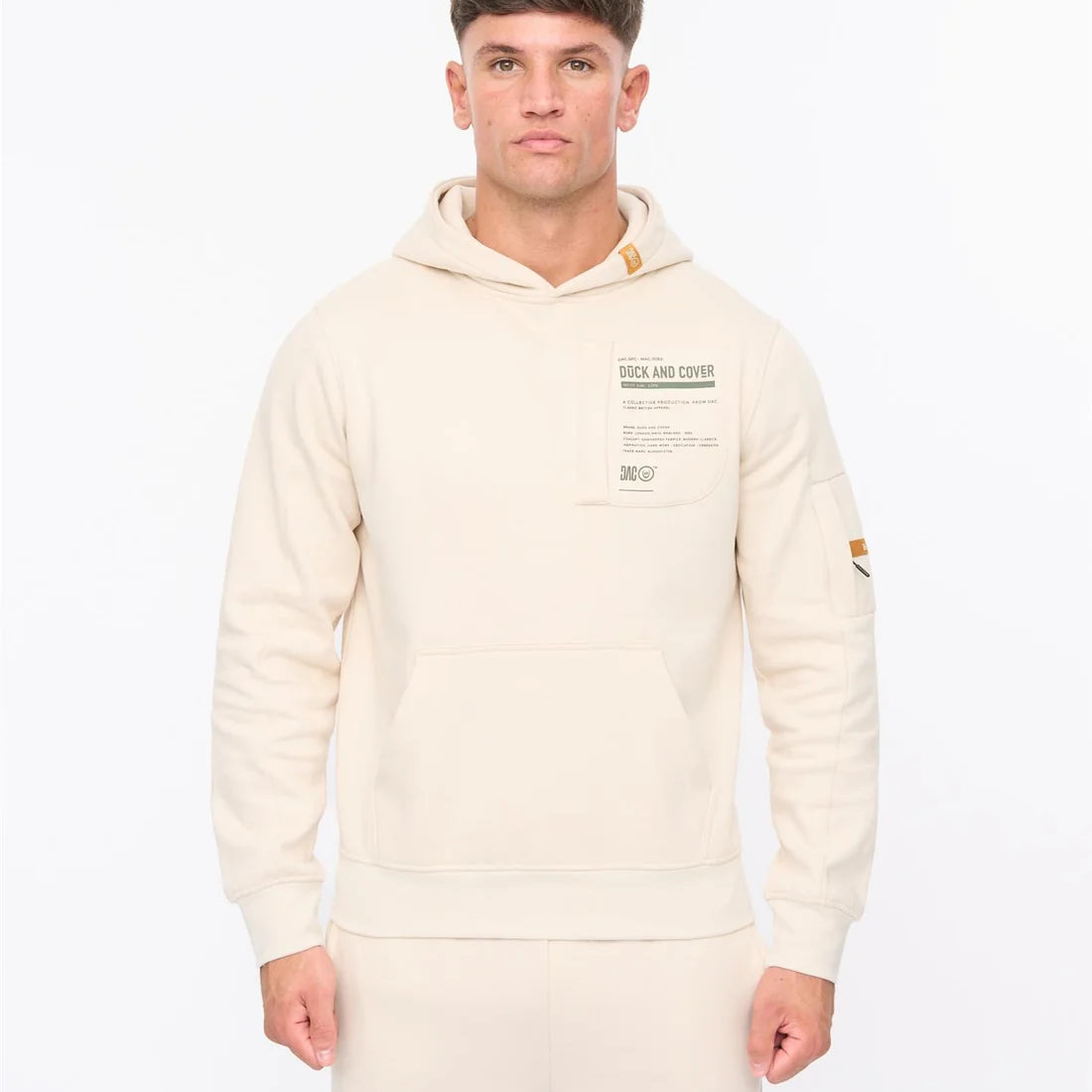 Duck & Cover Adamsberg Hoodie - Off White