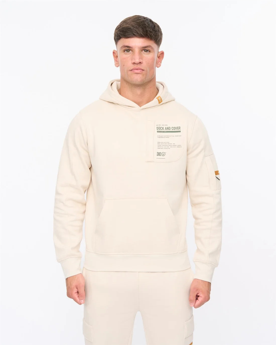 Duck & Cover Adamsberg Hoodie - Off White