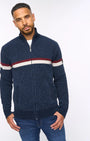 Bewley & Ritch Stampton Funnel Neck Full Zip - Navy
