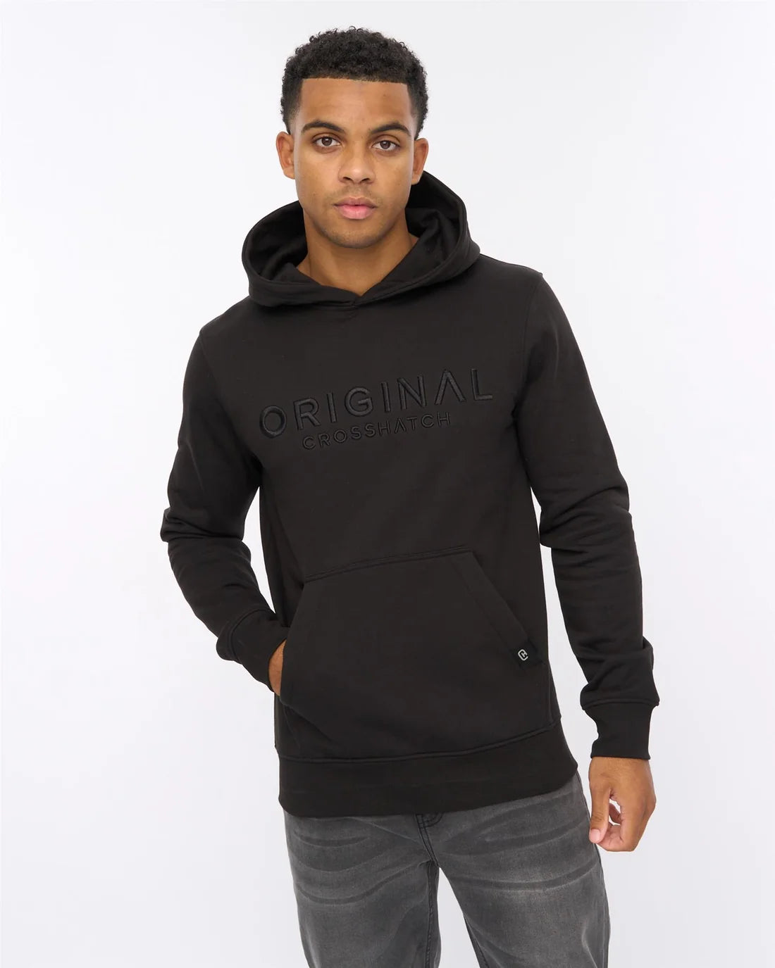 Crosshatch Haromere Hoodie - Black