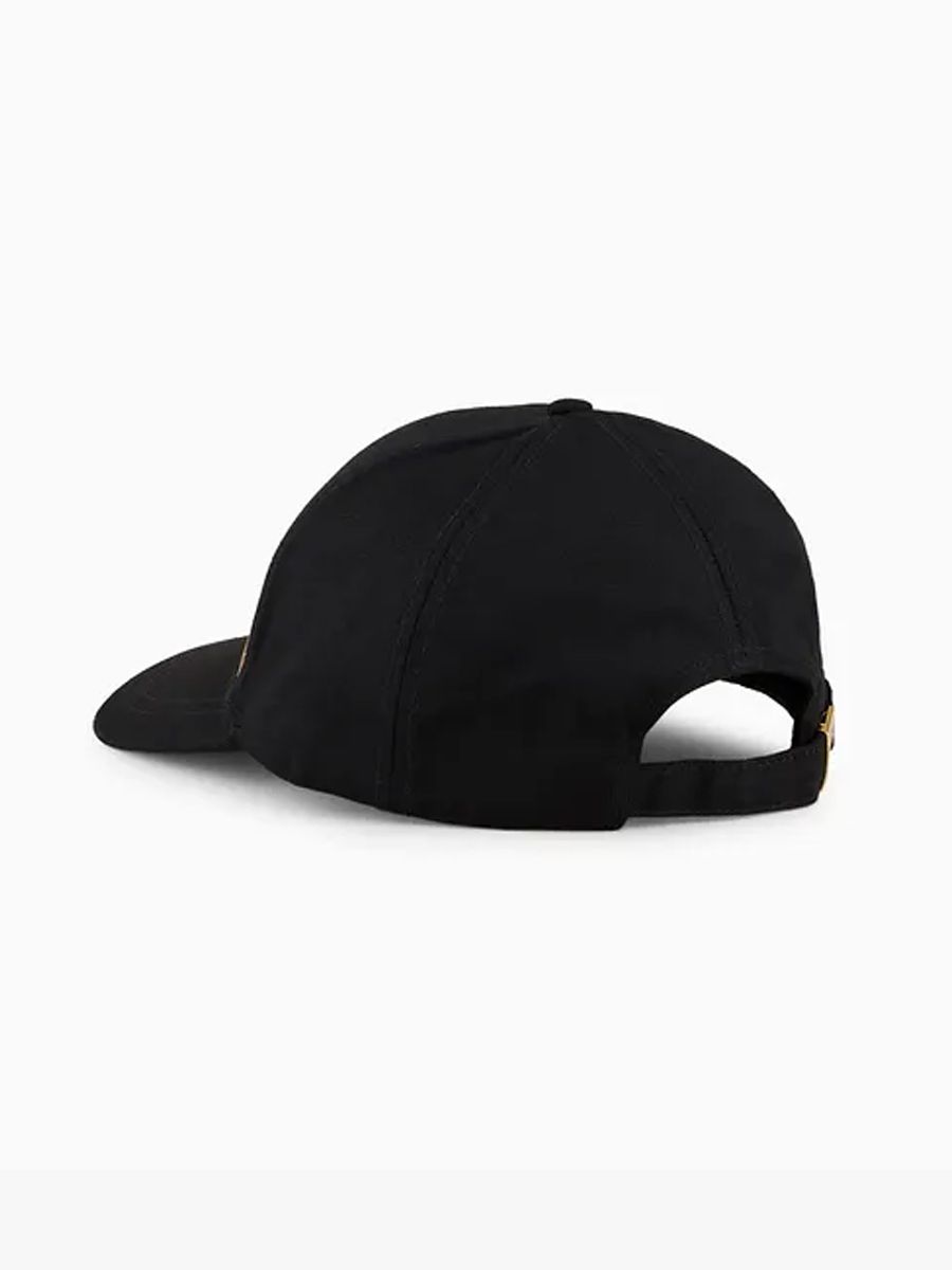 Ea7 Emporio Armani Woven Baseball Cap 28121 Black/Gold