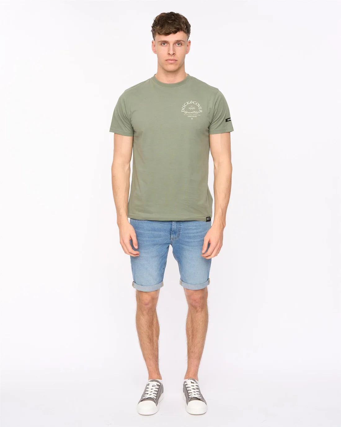 Duck & Cover Sudbury T-Shirt - Light Olive