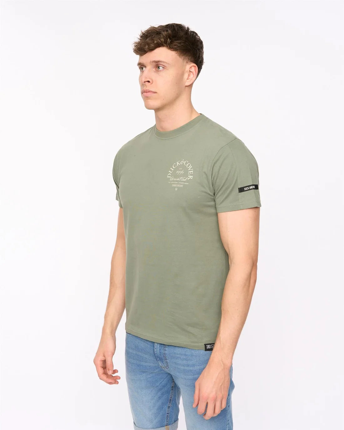 Duck & Cover Sudbury T-Shirt - Light Olive