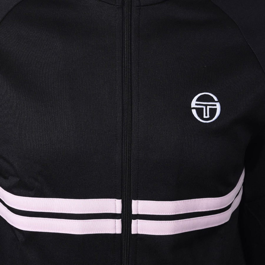 Sergio Tacchini STM25101 Dallas Track Top - Black/Light Lilac