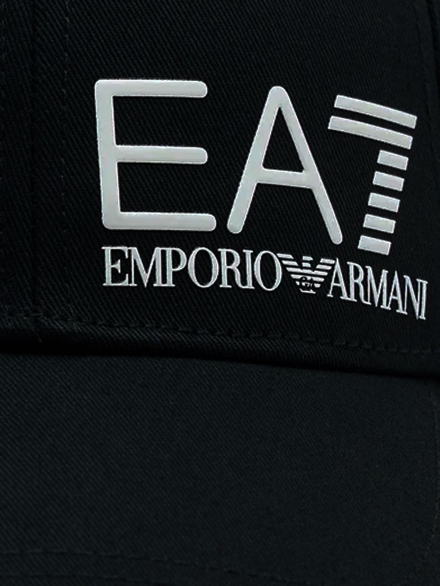 Ea7 Emporio Armani Woven Baseball Cap 28221 Black/White