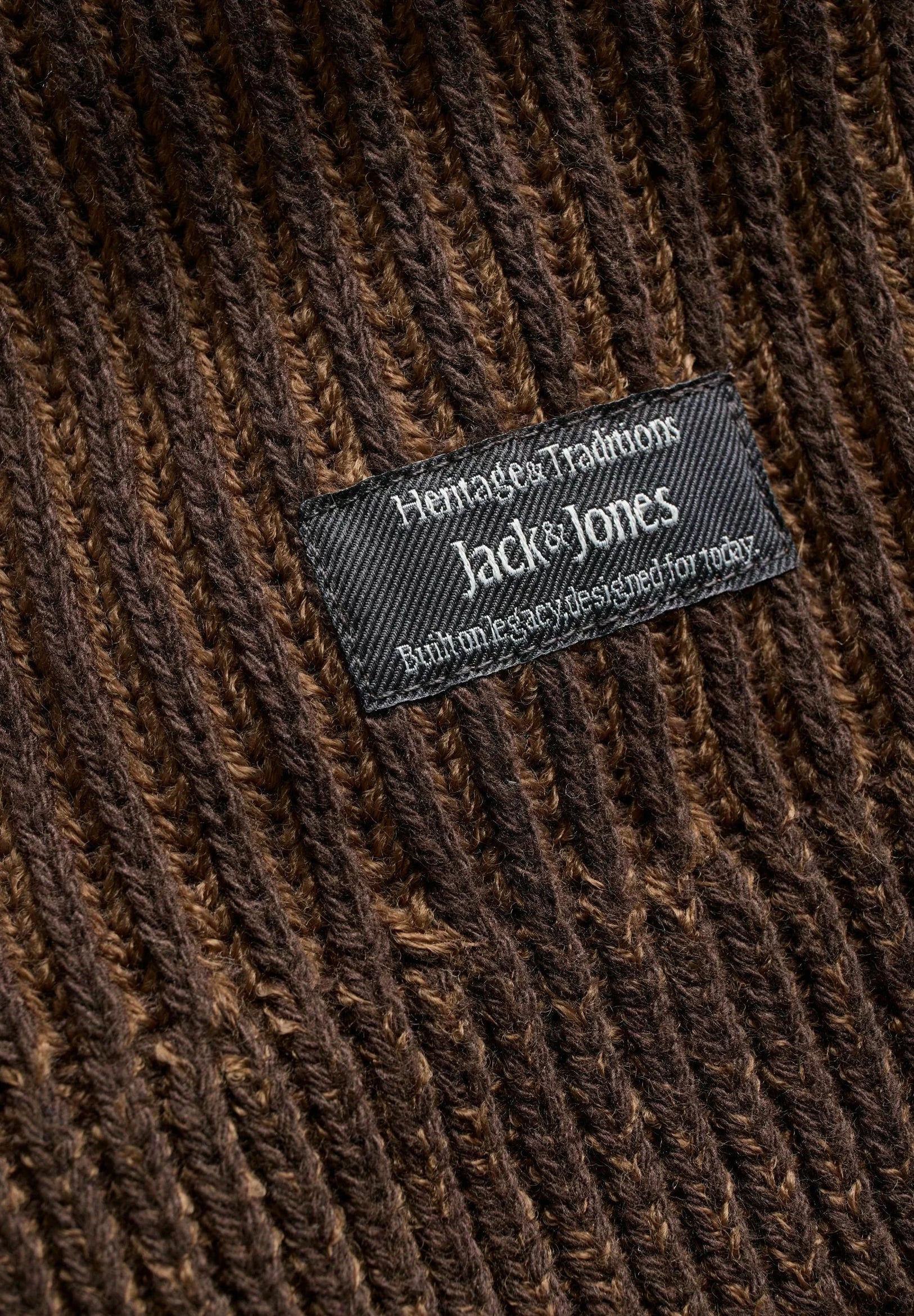Jack & Jones Dover Knitted Crewneck - Cocoa/Twist