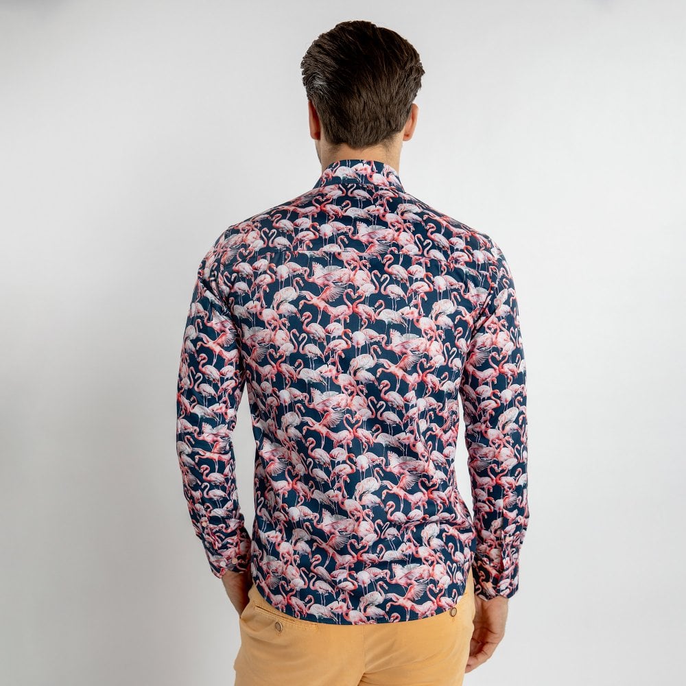 Claudio Lugli CP6944 Flamingo Shirt Navy