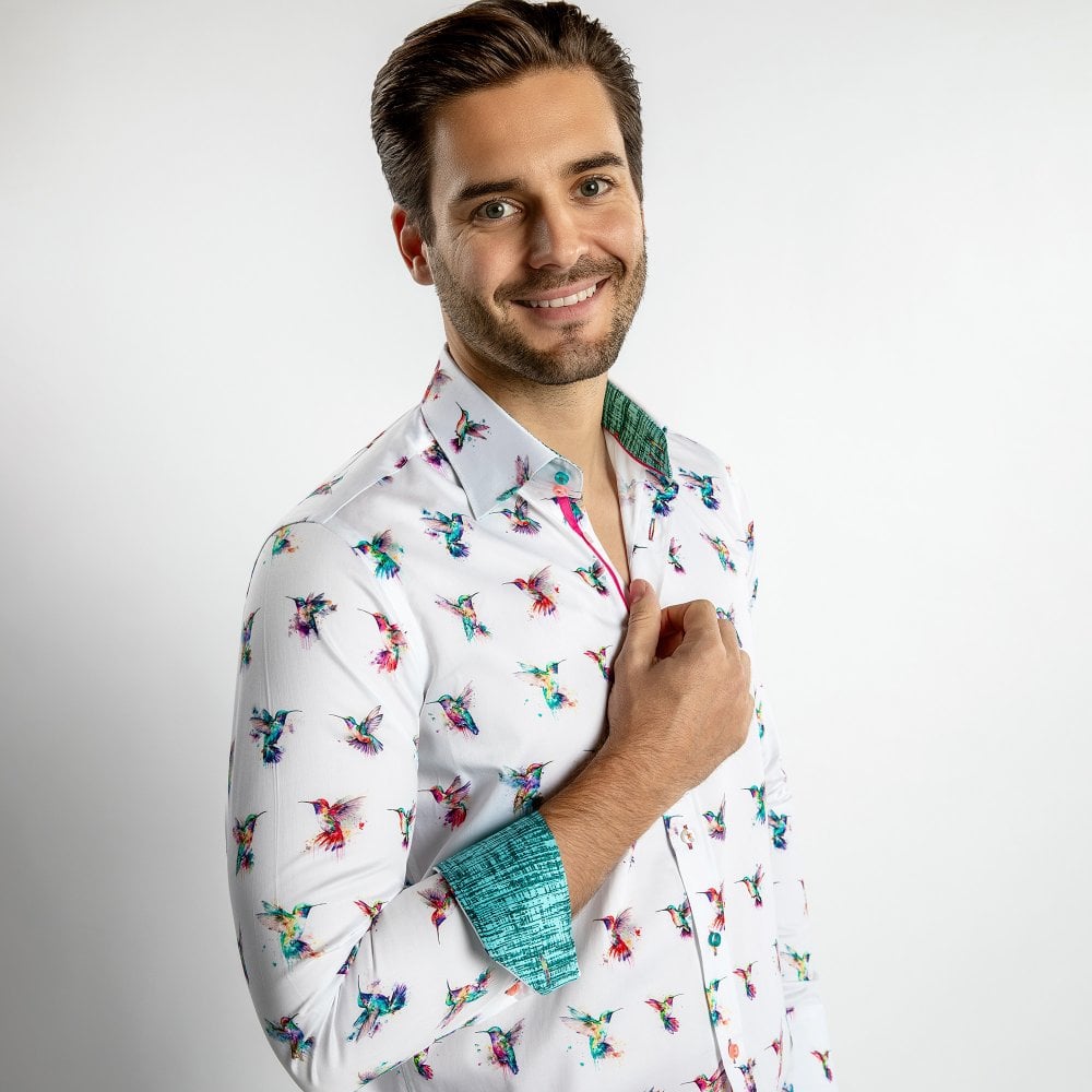 Claudio Lugli CP6922 Hummingbird Shirt White