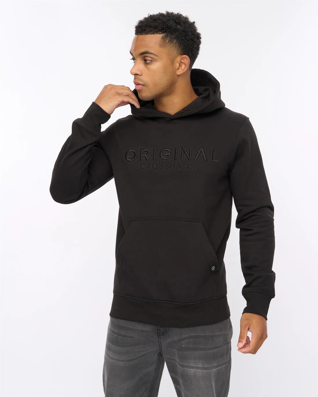 Crosshatch Haromere Hoodie - Black