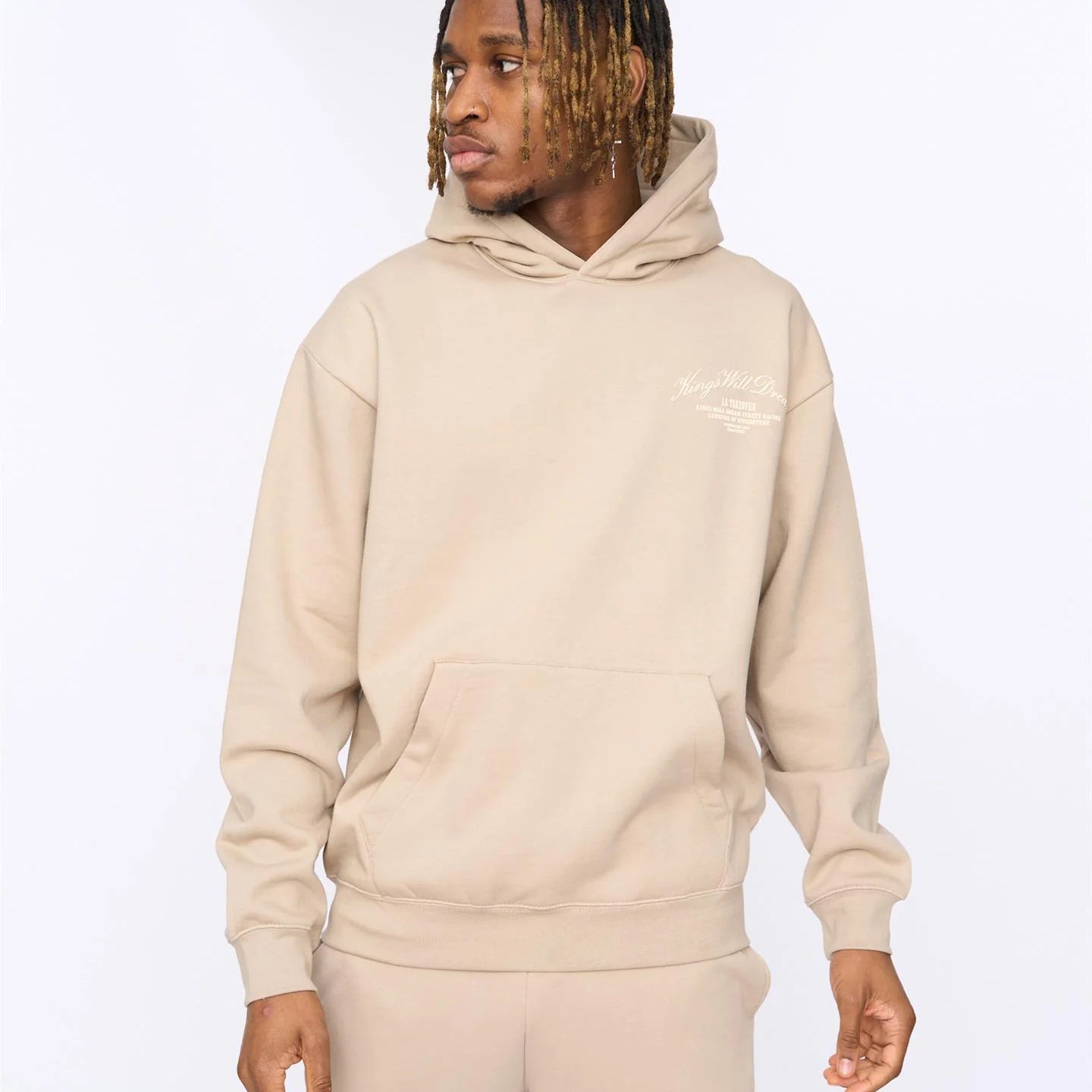 Kings Will Dream Arch Oversized Hoodie - Stone